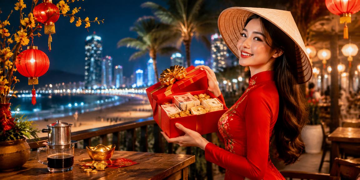 Người dùng Nha Trang đang xem kèo thể thao trực tuyến trên điện thoại bên bờ biển